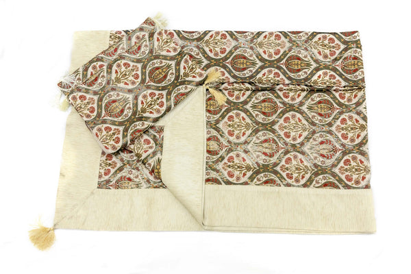 Turkish-Ottoman Bed Cover with Pillows Trendz & Traditionz Boutique