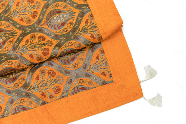 Turkish-Ottoman Orange Bed cover Trendz & Traditionz Boutique