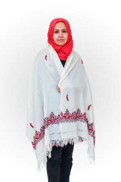 Kashmir Hand Embroidered Wool Shawl - Trendz & Traditionz Boutique