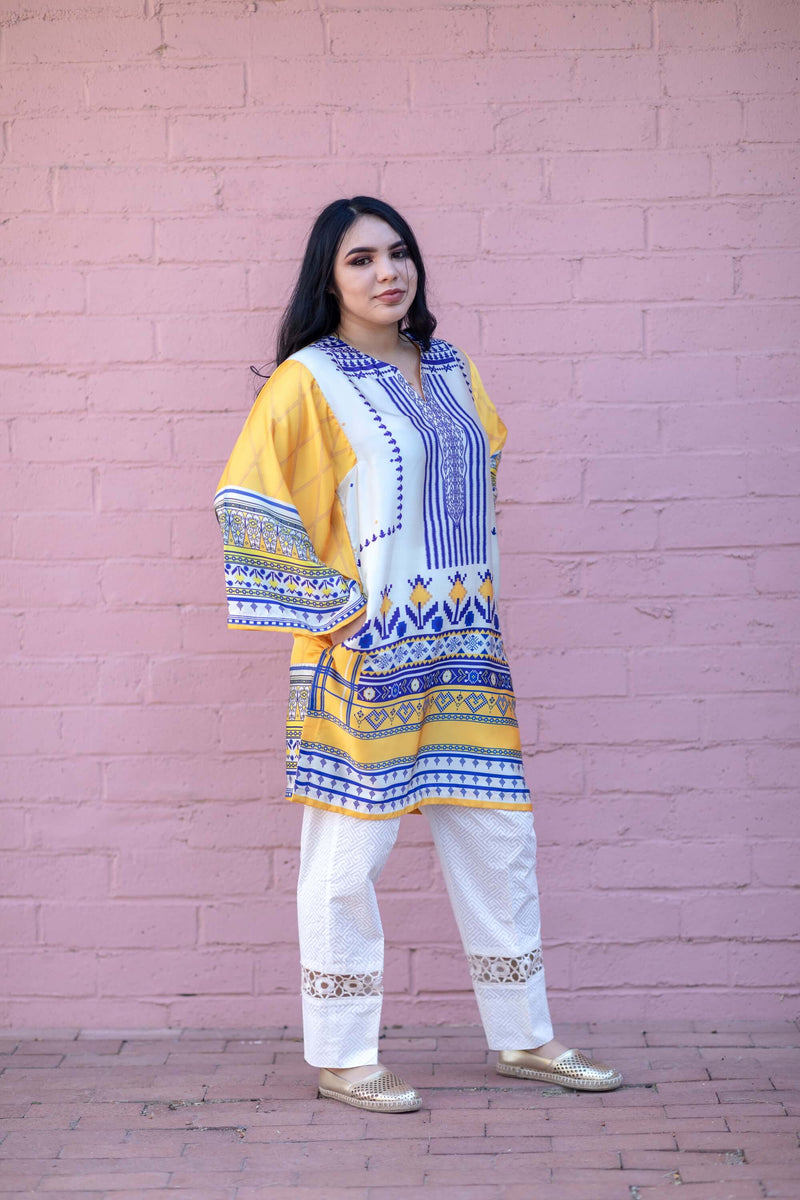 Silk Printed Shirt - Trendz & Traditionz Boutique