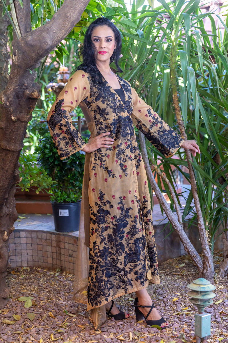 Embroidery Net Gown by Sana Safinaz- Trendz & Traditionz Boutique