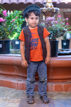 Children's Black Embroidered Vest - Trendz & Traditionz Boutique