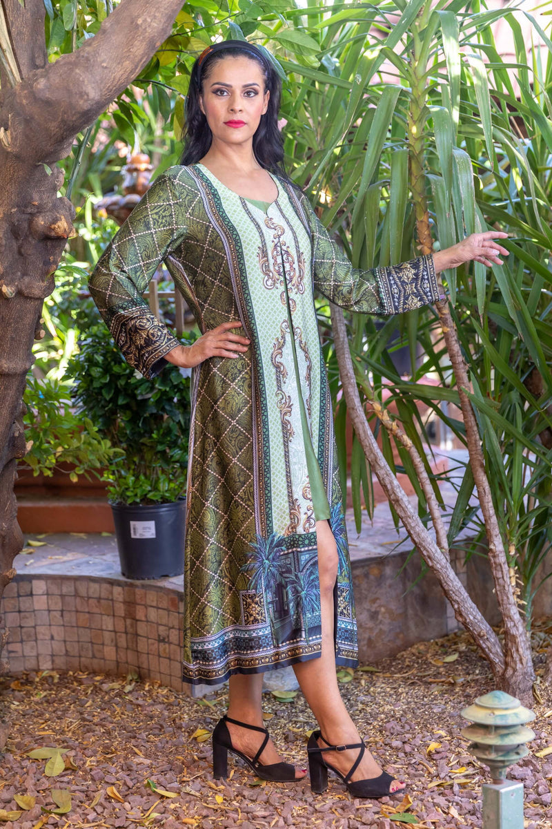 Gulahmed Silk Dress- Trendz & Traditionz Boutique