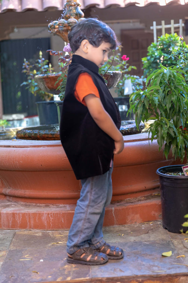 Boys Black Corduroy Vest- Trendz & Traditionz Boutique