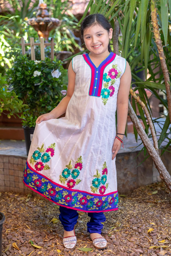 Floral Cotton Summer Dress-Salwar Kameez- Trendz & Traditionz Boutique 