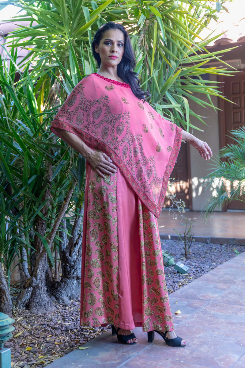 Silk Printed Long Dress- Maxi - Trendz & Traditionz Boutique