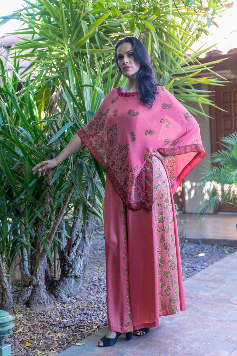 Silk Printed Long Dress- Maxi - Trendz & Traditionz Boutique