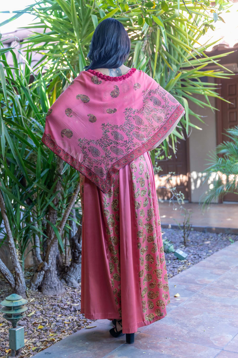 Silk Printed Long Dress- Maxi - Trendz & Traditionz Boutique