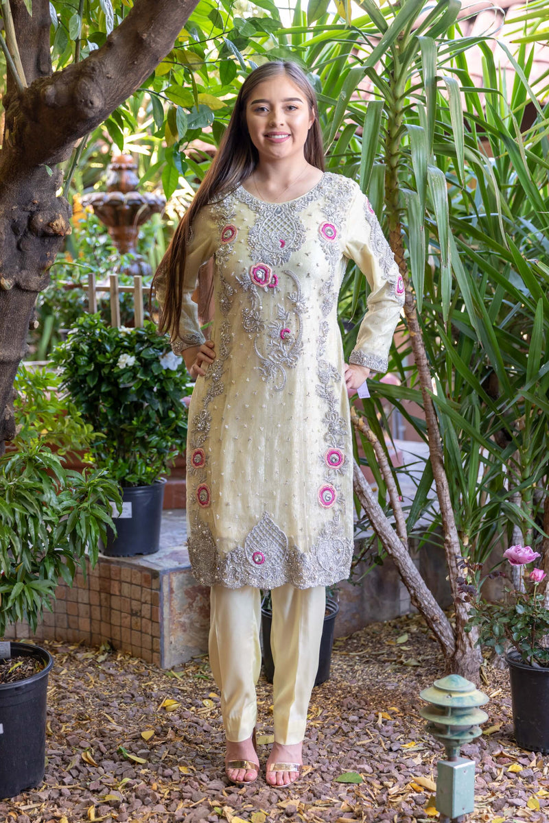 Designer Embroidery Organza Salwar Kameez - Pakistani Dress - C971J |  Fabricoz USA