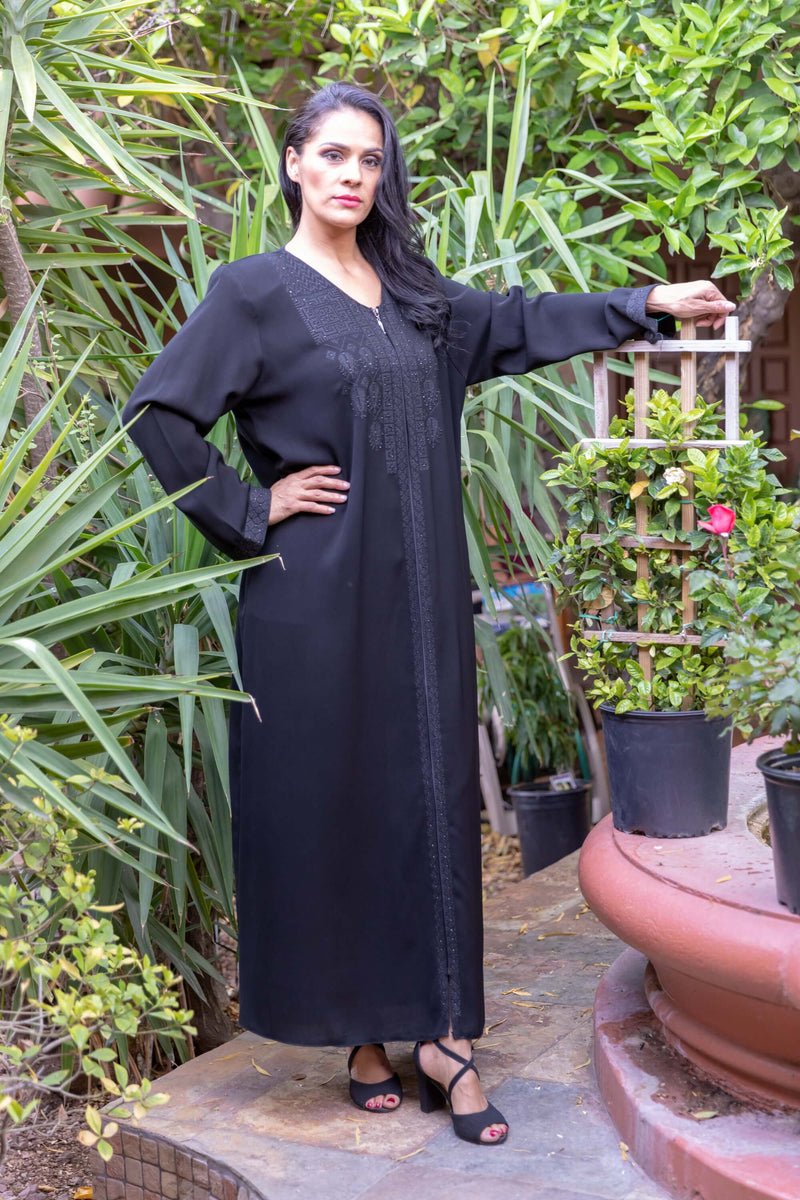 Black Abaya Long Maxi Gown - Trendz & Traditionz Boutique