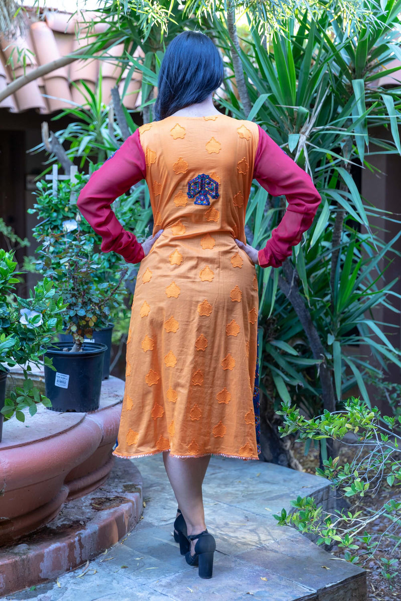 Multi Colored Long Sleeve Dress - Trendz & Traditionz Boutique