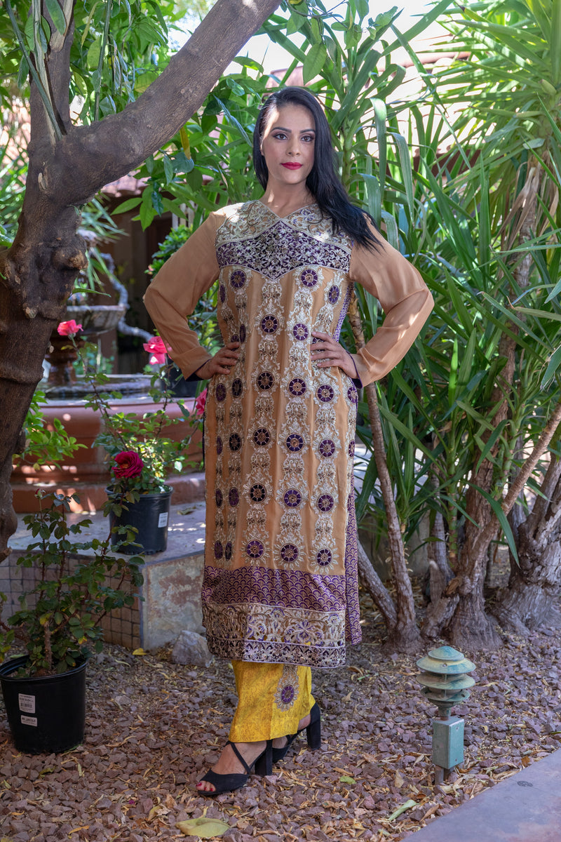 Silk Embroidery Suit Salwar Kameez- Trendz & Traditionz Boutique 