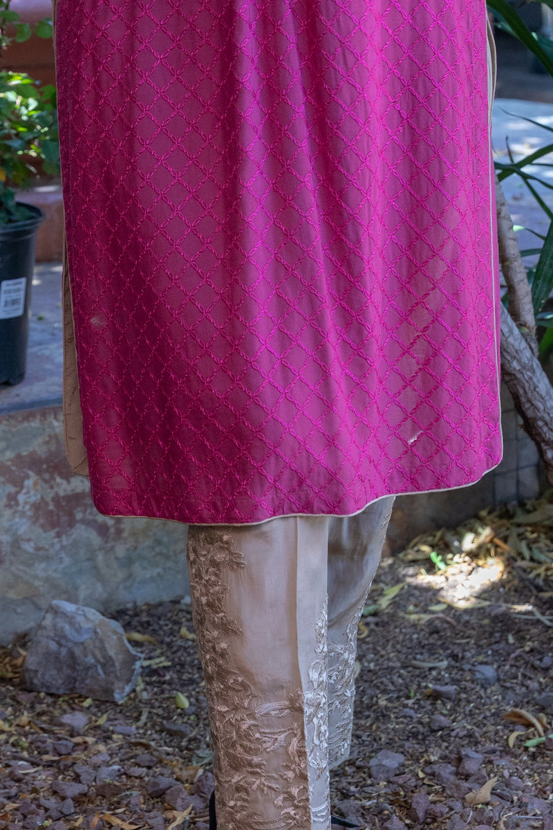 Pink Cotton Silk Salwar Kameez Suit - Trendz & Traditionz Boutique