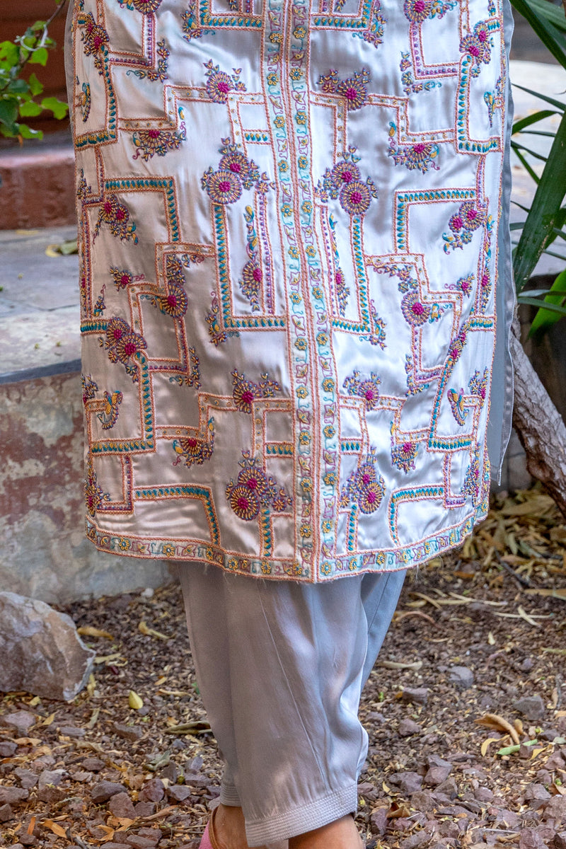 Silk Suit Hand Embroidery- Trendz & Traditionz Boutique