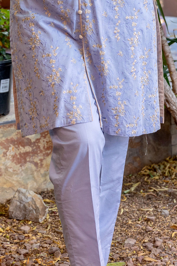 Cotton-Lawn Salwar Kameez Suit With Embroidery - Trendz & Traditionz Boutique 
