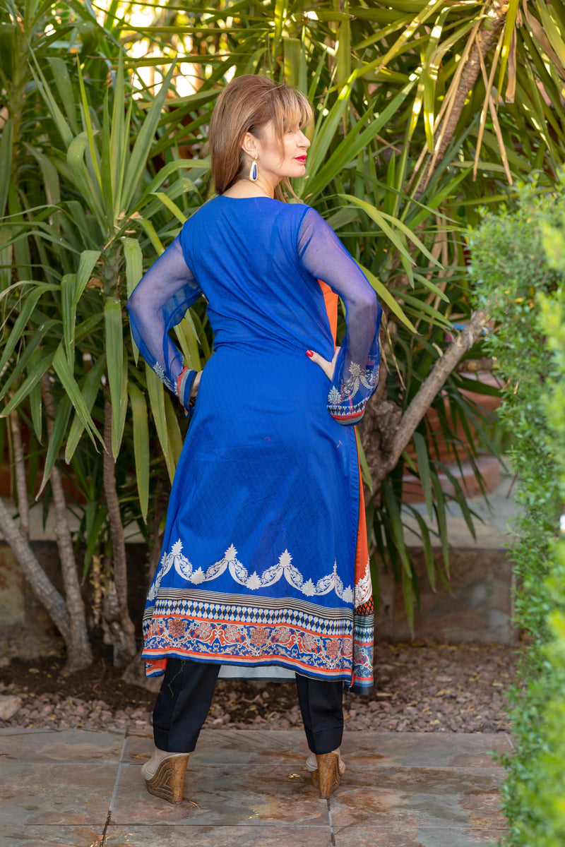 Orange Cotton Dress - Trendz & Traditionz Boutique