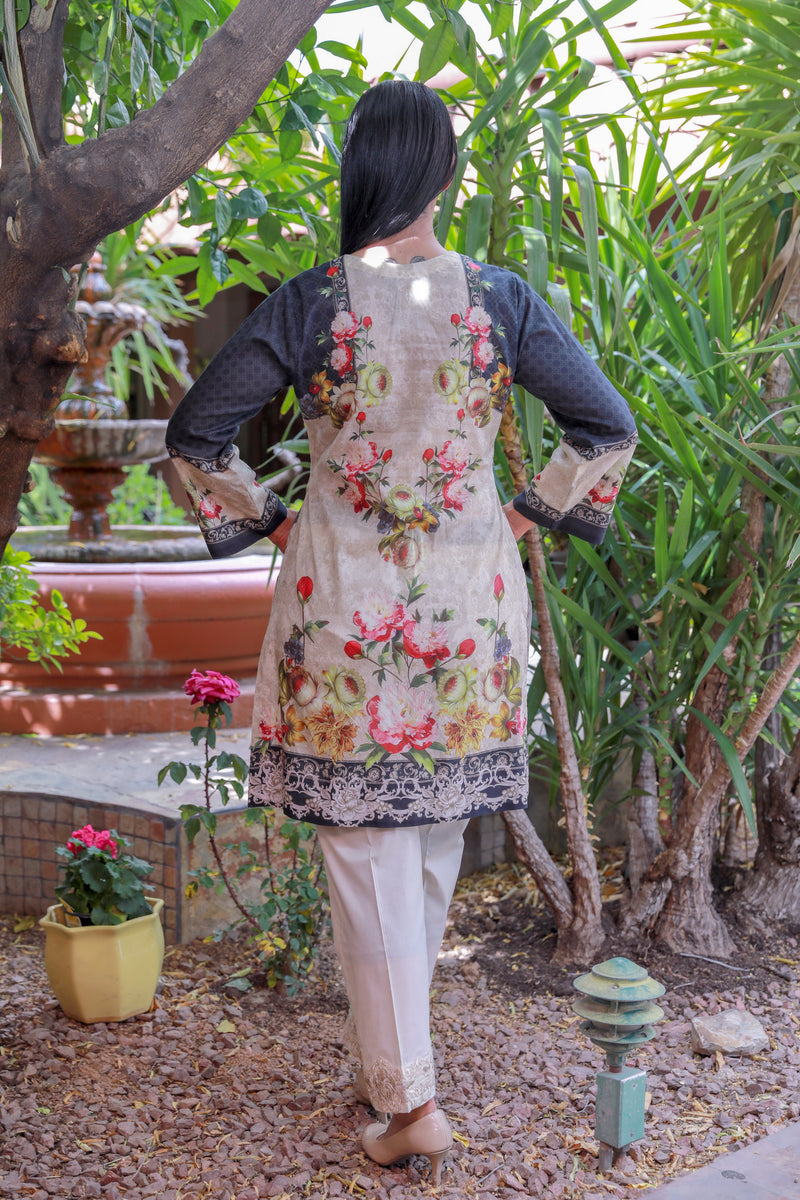 Cotton-Lawn Honey Waqar Suit- Trendz & Traditionz Boutique