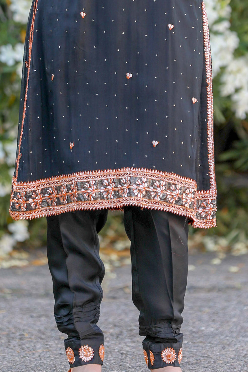 Black Chiffon Salwar Kameez Suit - Trendz & Traditionz Boutique