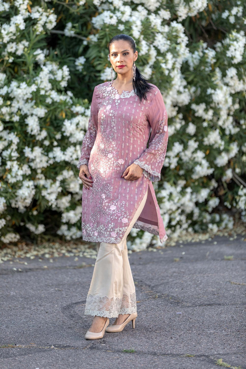 Pink Chiffon Salwar Kameez Suit - Trendz & Traditionz Boutique