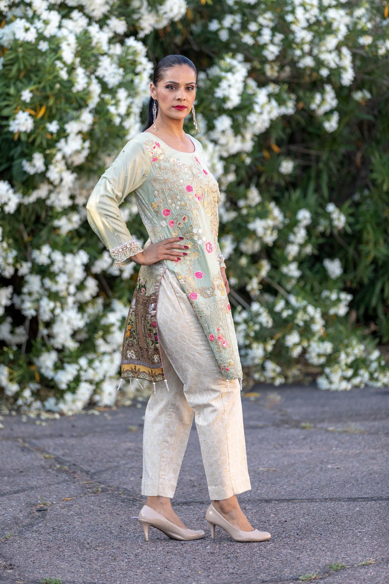 Silk Embroidered Salwar Kameez Suit - Trendz & Traditionz Boutique