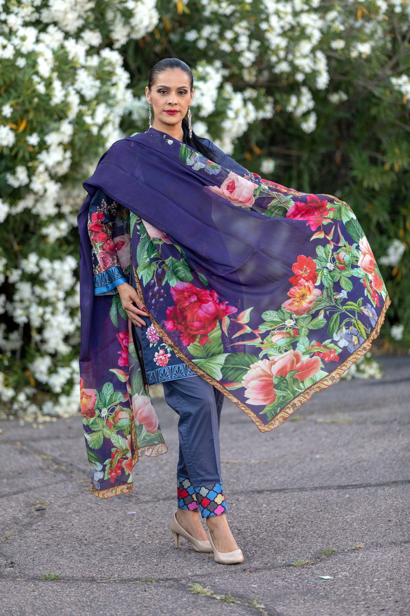 Honey Waqar Designer Salwar Kameez Suit - Trendz & Traditionz Boutique 
