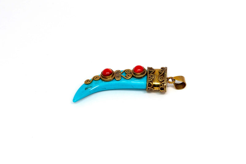 Turquoises Dagger Pendant - Trendz & Traditionz Boutique