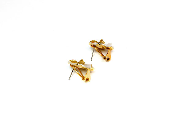 Gold Flower Stud Earrings - Trendz & Traditionz Boutique