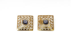 Gold Square Stud Earrings - Trendz & Traditionz Boutique