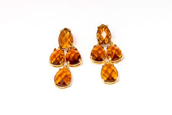 Amber Hanging Earrings - Trendz & Traditionz Boutique