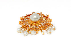 Golden Pendant Set with Pearl - Trendz & Traditionz Boutique