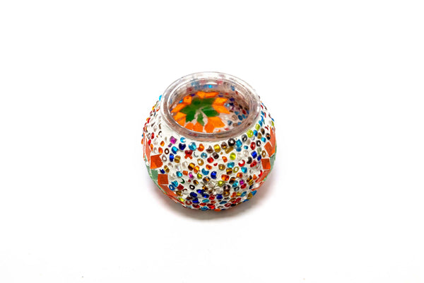Multi Colored Turkish Mosaic Candle holder - Trendz & Traditionz Boutique 