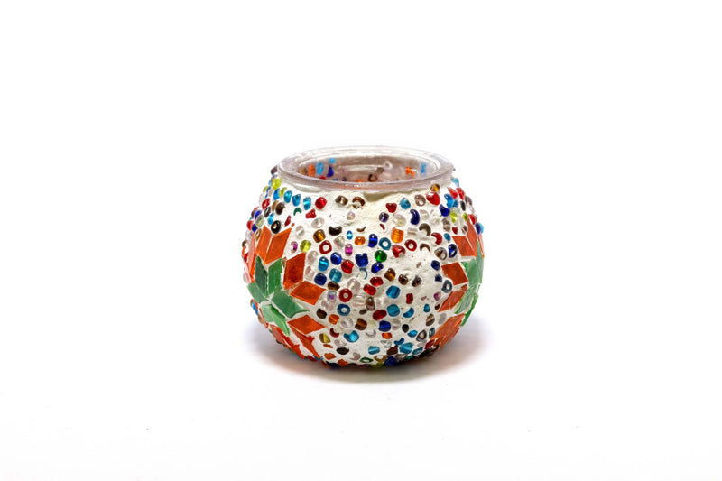 Multi Colored Turkish Mosaic Candle holder - Trendz & Traditionz Boutique 