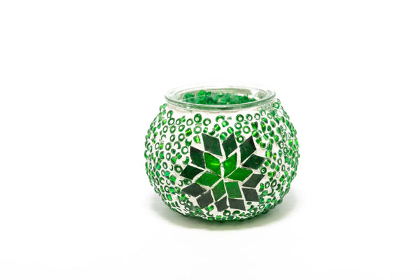 Green Turkish Mosaic Candle Holder - Trendz & Traditionz Boutique