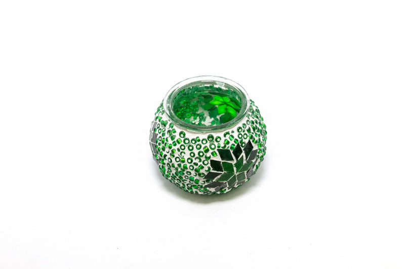 Green Turkish Mosaic Candle Holder - Trendz & Traditionz Boutique