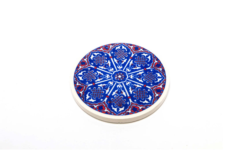 Hand Painted Turkish Ceramic Coaster - Trendz & Traditionz Boutique