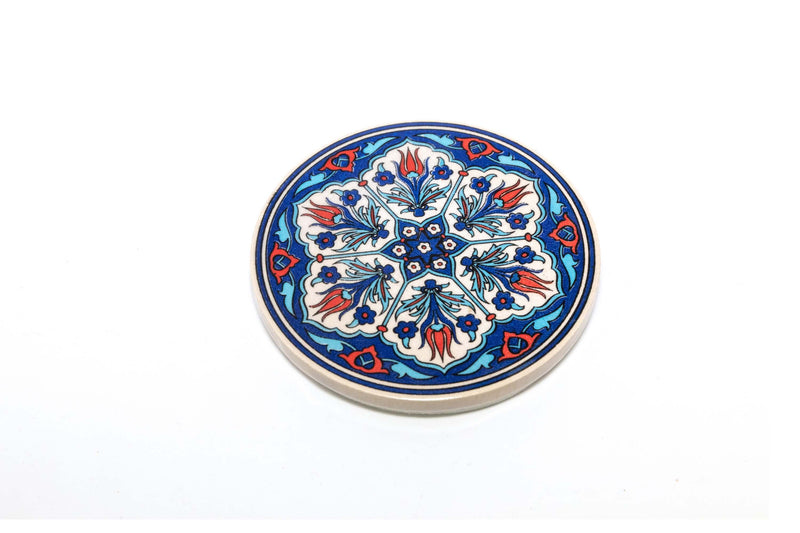 Hand Painted Ceramic Turkish Coaster - Trendz & Traditionz Boutique