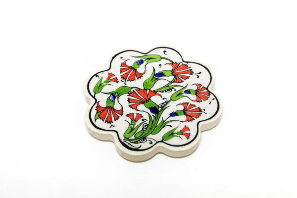 Hand Painted Turkish Ceramic Coaster - Trendz & Traditionz Boutique