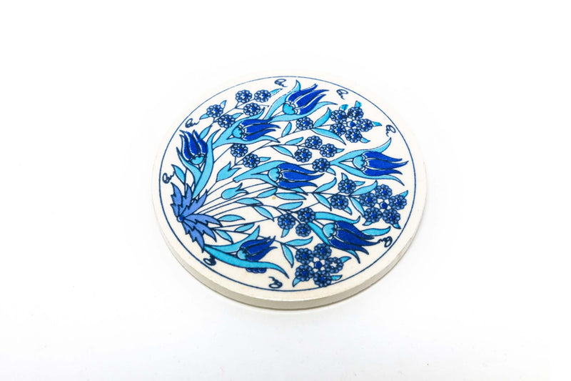 Hand Painted Ceramic Turkish Coaster - Trendz & Traditionz Boutique