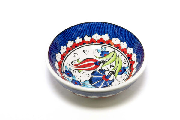 Hand Painted Ceramic Bowl With Floral Design - Trendz & Traditionz Boutique 