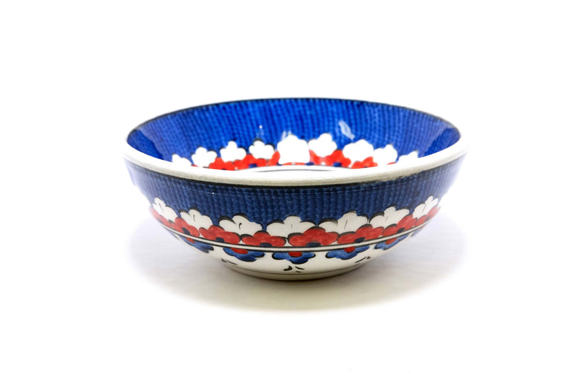 Hand Painted Ceramic Bowl With Floral Design - Trendz & Traditionz Boutique 