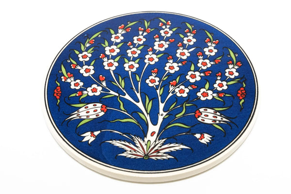 Hand Painted Turkish Ceramic Coaster - Trendz & Traditionz Boutique