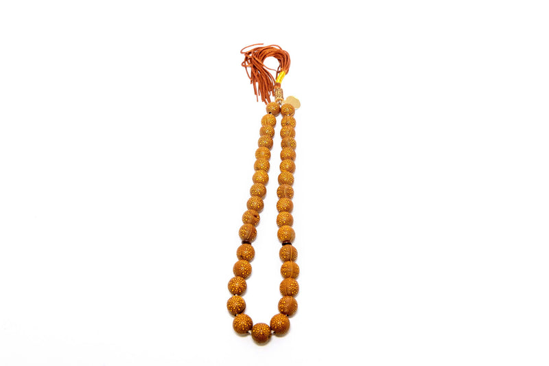 Wooden Necklace With Decorative Carvings - Trendz & Traditionz Boutique 