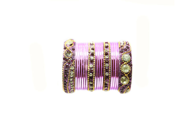 Purple Steal Bangles - Trendz & Traditionz Boutique