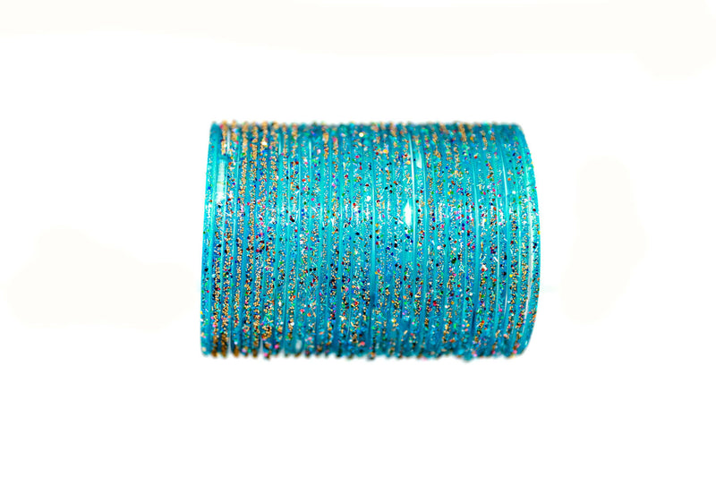 Teal Blue Bangles - Trendz & Traditionz Boutique