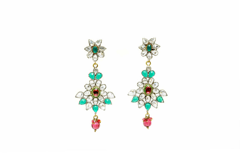 Multi Colored Dangle Earrings - Trendz & Traditionz Boutique