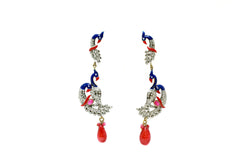 Blue Bird Dangle Earrings - Trendz & Traditionz Boutique