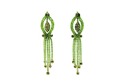 Green Chandelier Earrings - Trendz & Traditionz Boutique