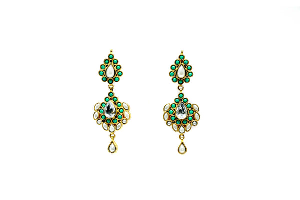 Turquoise Green Dangle Earrings - Trendz & Traditionz Boutique