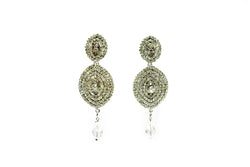 Diamante Round Dangle Earring - Trendz & Traditionz Boutique