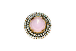 Turkish Silver Ring With Pink Stone - Trendz & Traditionz Boutique 